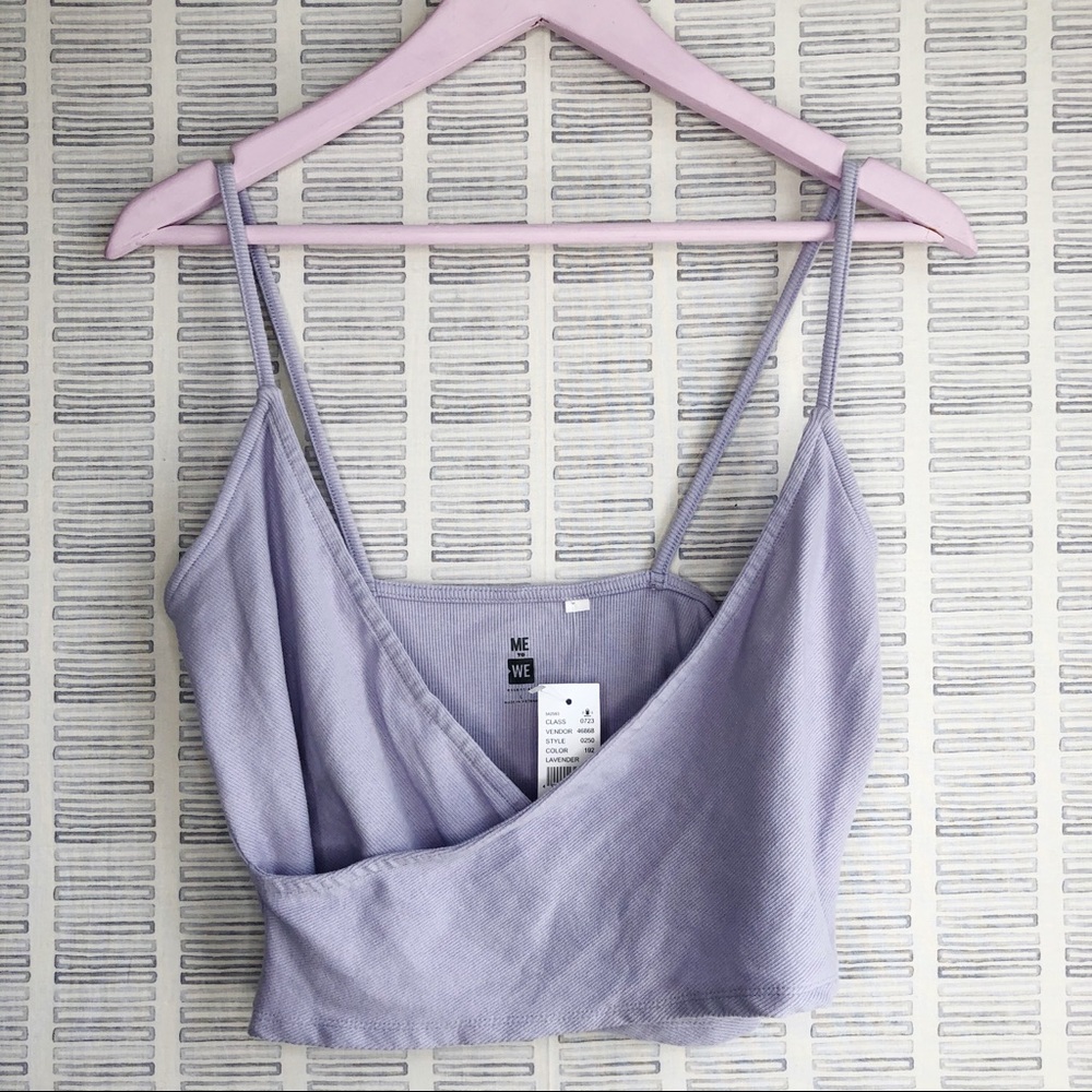 NWT Pacsun Lavender Crop Top - Picture 1 of 4